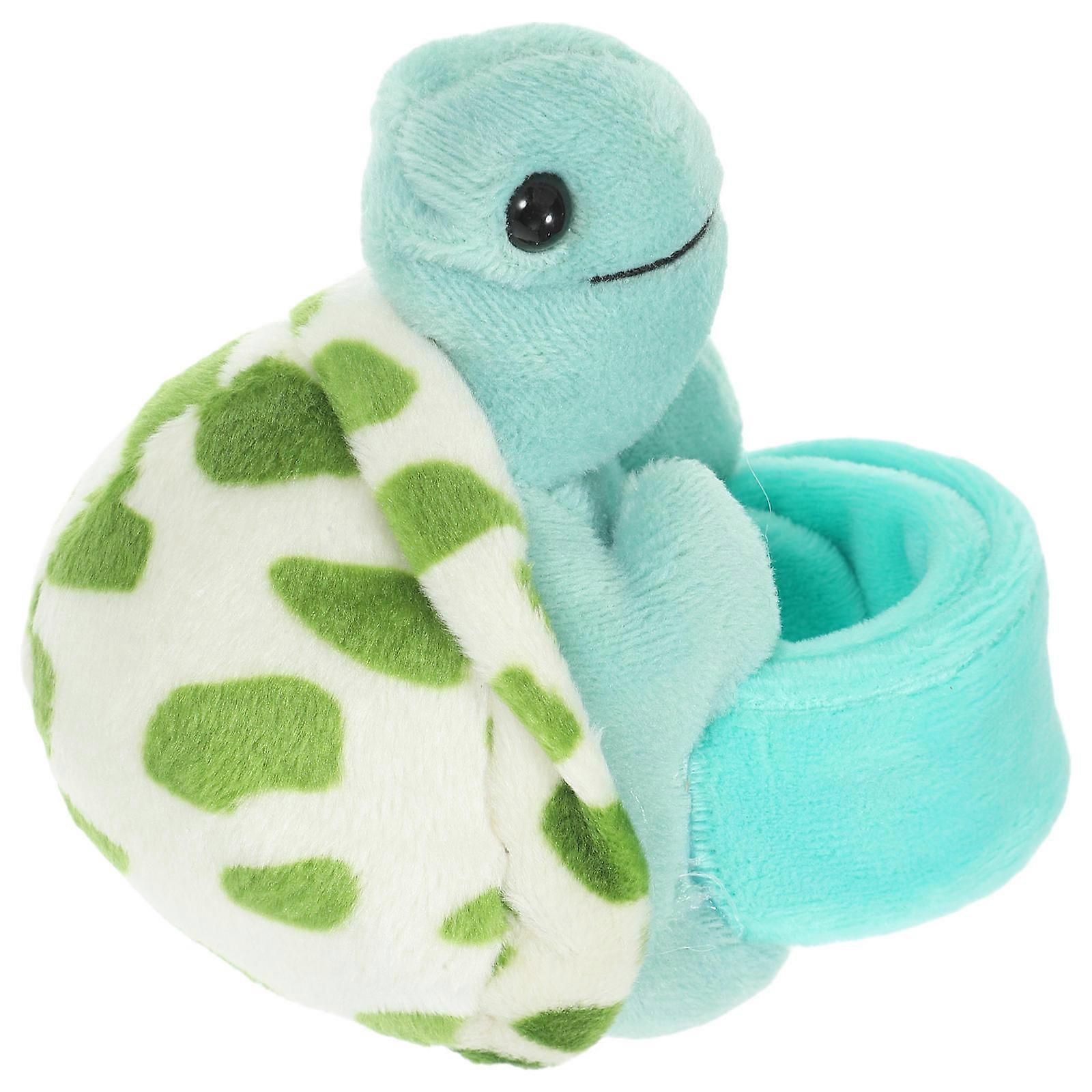 Blue Plush Stuffed Animal Slap Bracelet Turtle Designed for Wrist 5Pcs