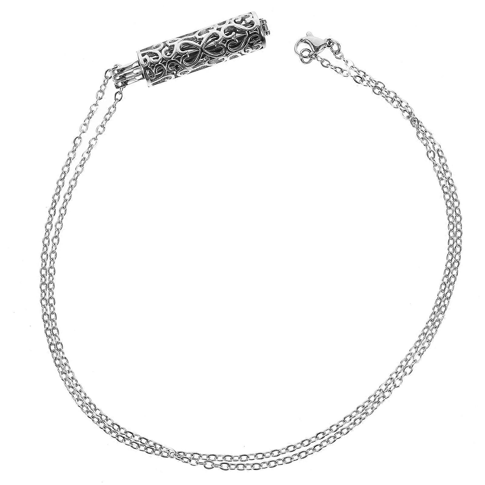 Pendant Necklace Urn Necklace for Ashes Cremation Keepsake 3Pcs Set
