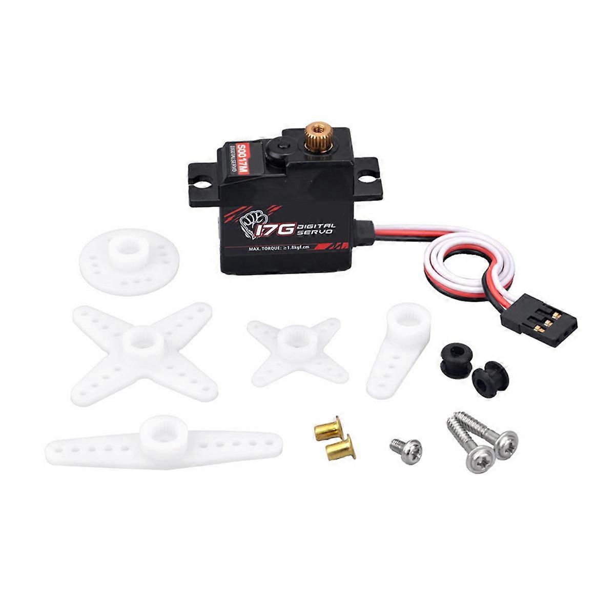 17G Metal Gear Digital Servo and Metal Servo Arm for RC Car Parts