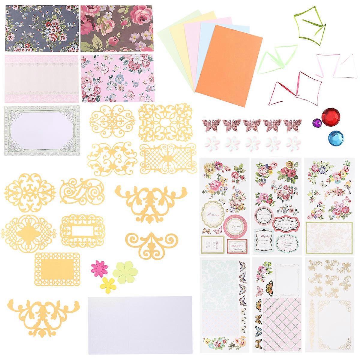 Material Greeting Cards Sculpture for 1Set Kids Manual DIY Making Kit