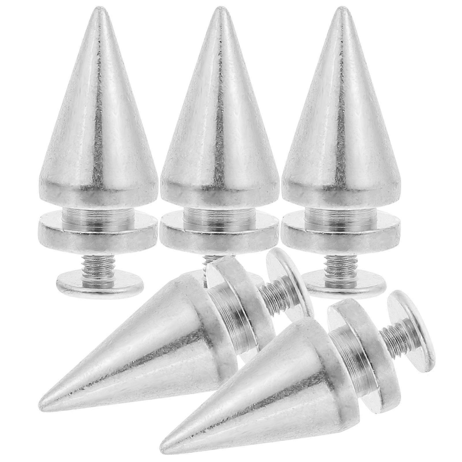 Punk Cone Rivet 25 Pcs Spikes For Clothing Accessories 2X1 Cm Ideal For DIY Projects And Crafting Clothes