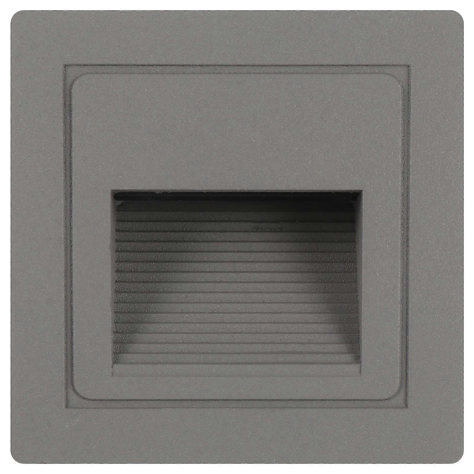 Outdoor Waterproof LED Step Light Grey for Home Use 2Pcs