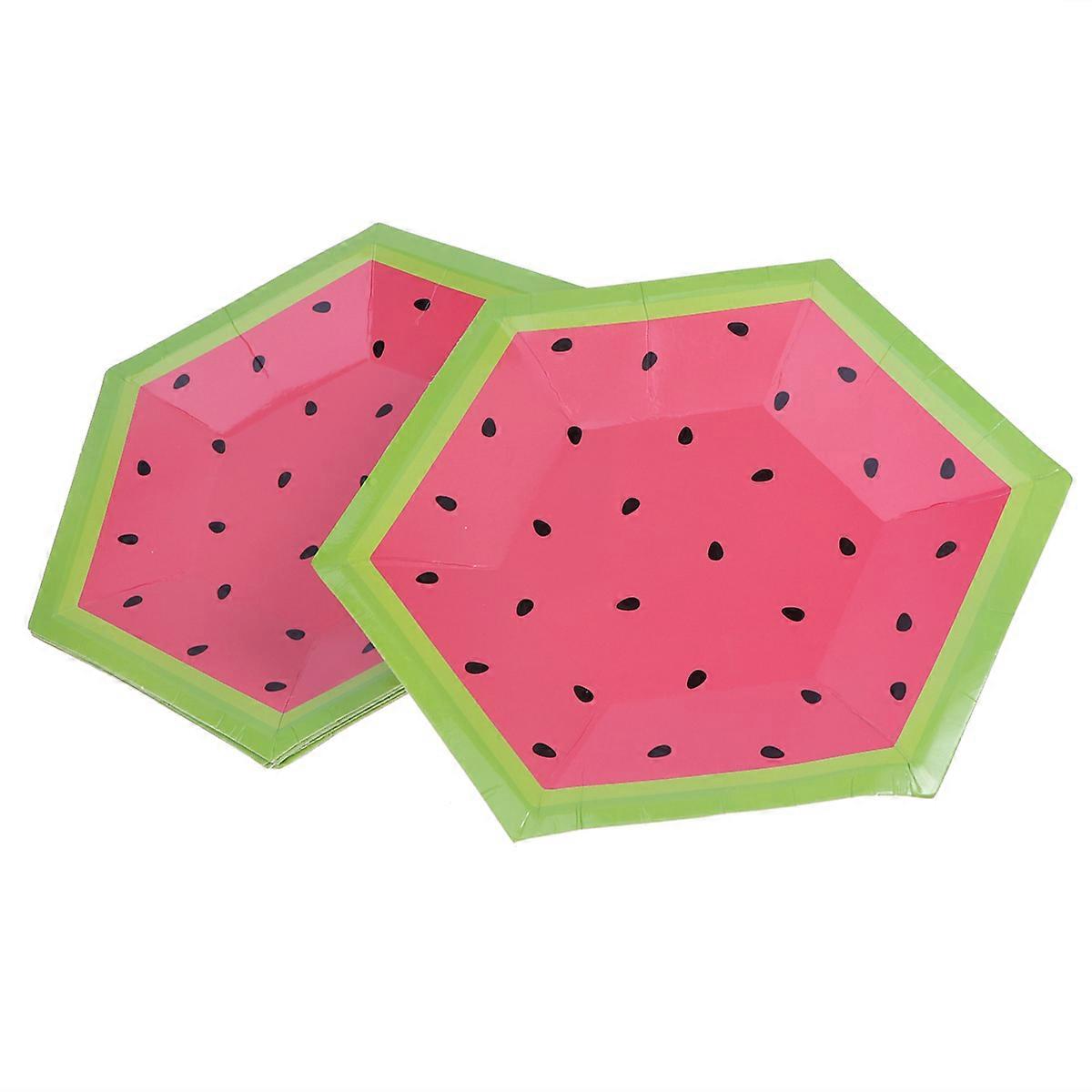 Party Paper Hexagonal for Buffet Rosy Color Paper 16Pcs