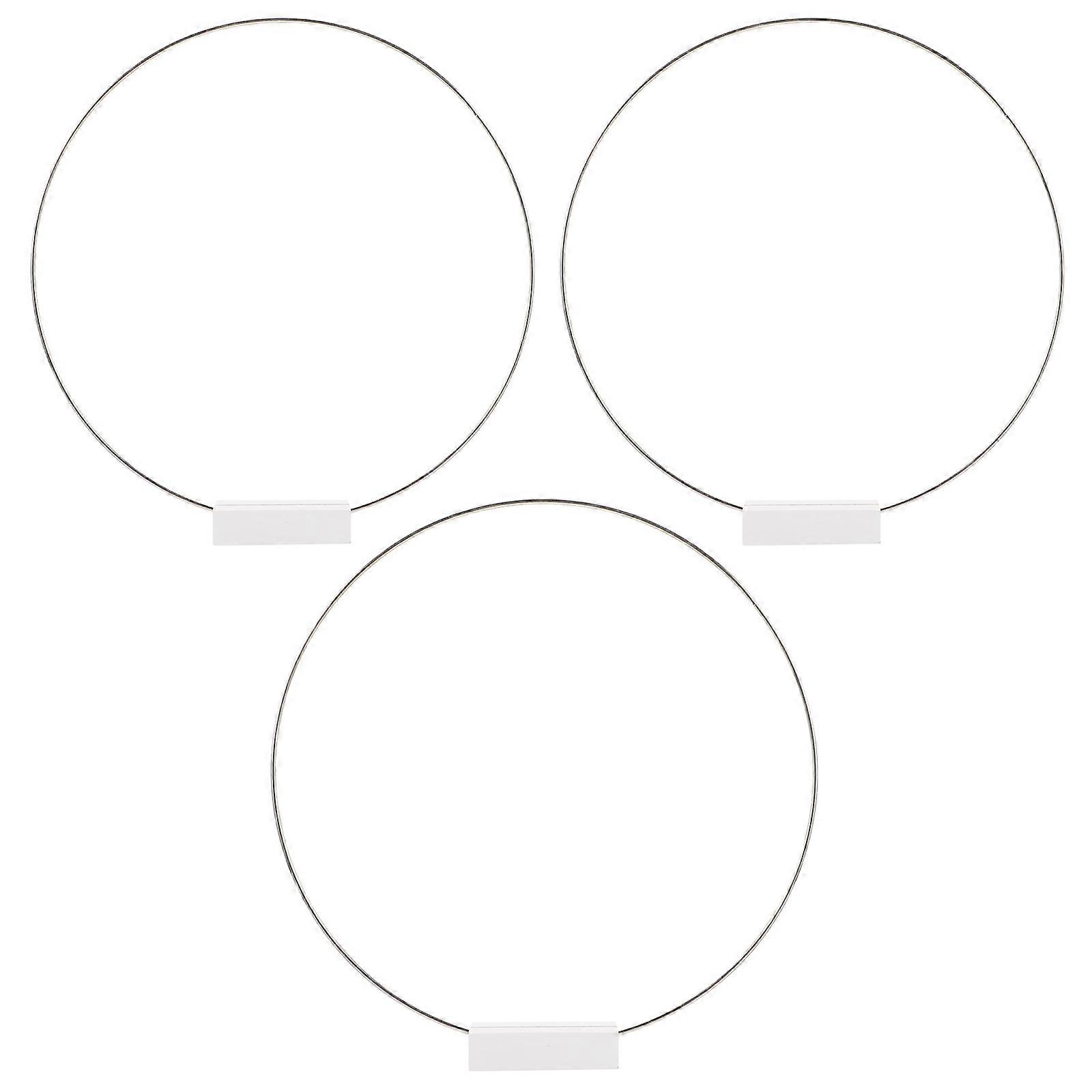Metal Hoop Centerpiece with Stand for Table Decoration 3Sets