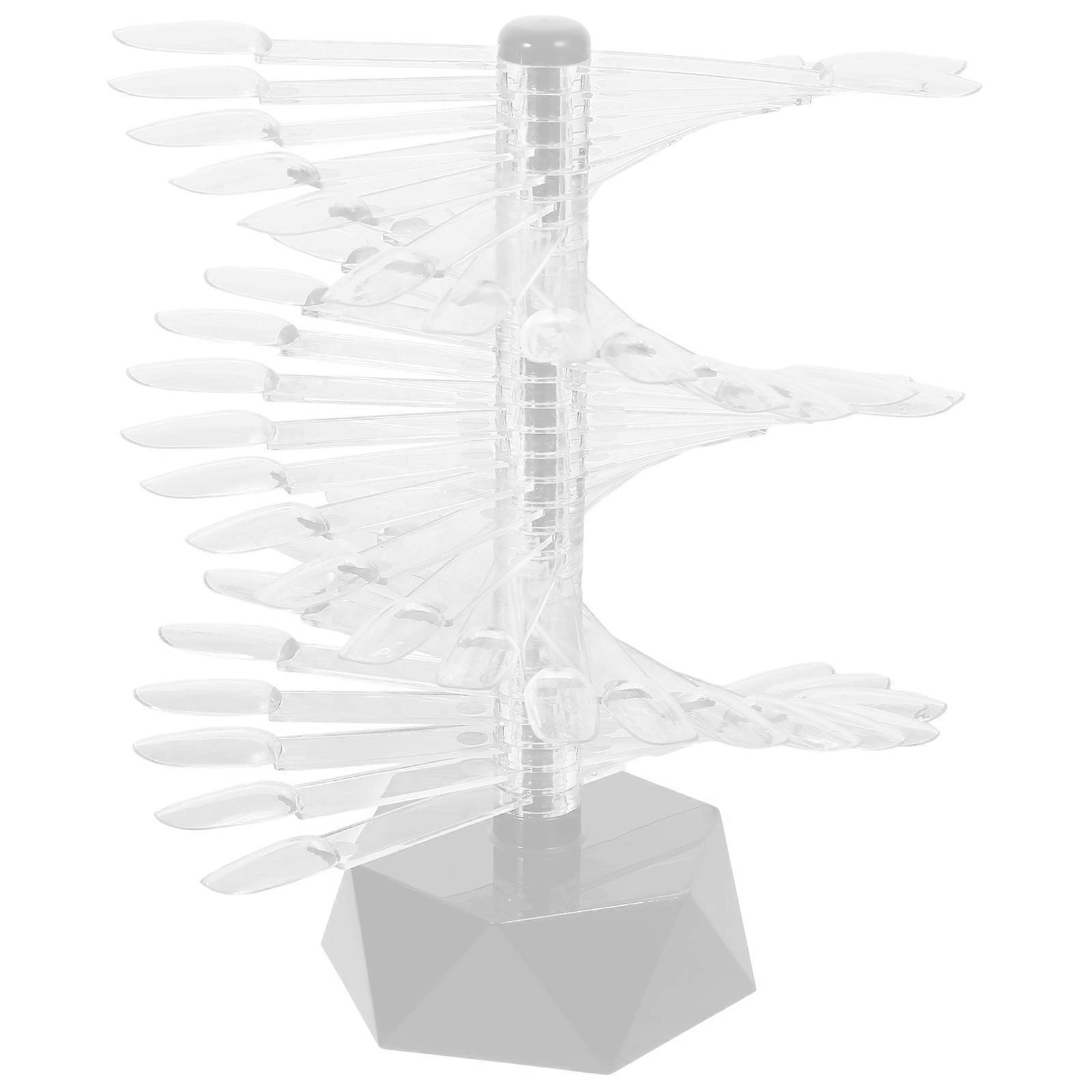 Spiral Nail Color Display Stand Ideal For Home Use Or Nail Salon 2Pcs With Acrylic Material For Nail Art Creation