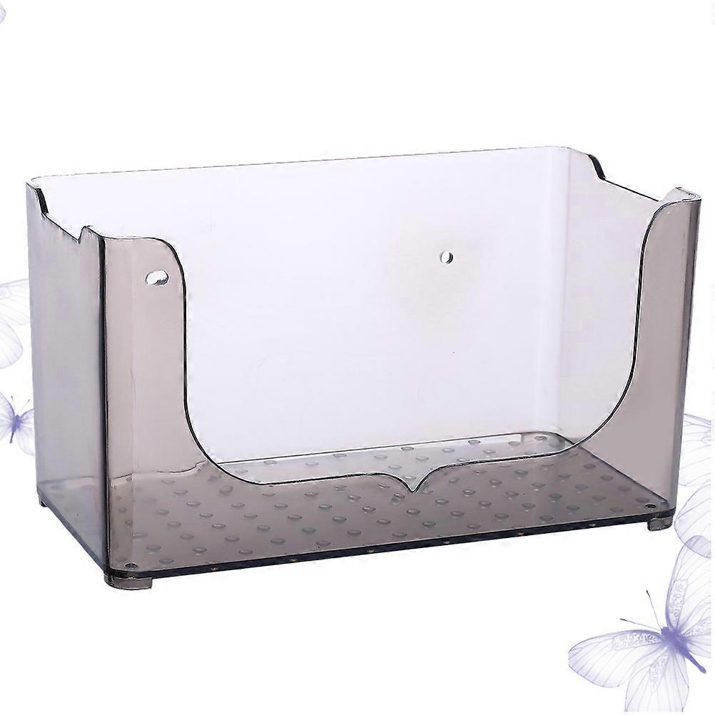 Bathroom Storage Box Wall Hanging Rack for Storage Use 2Pcs Grey