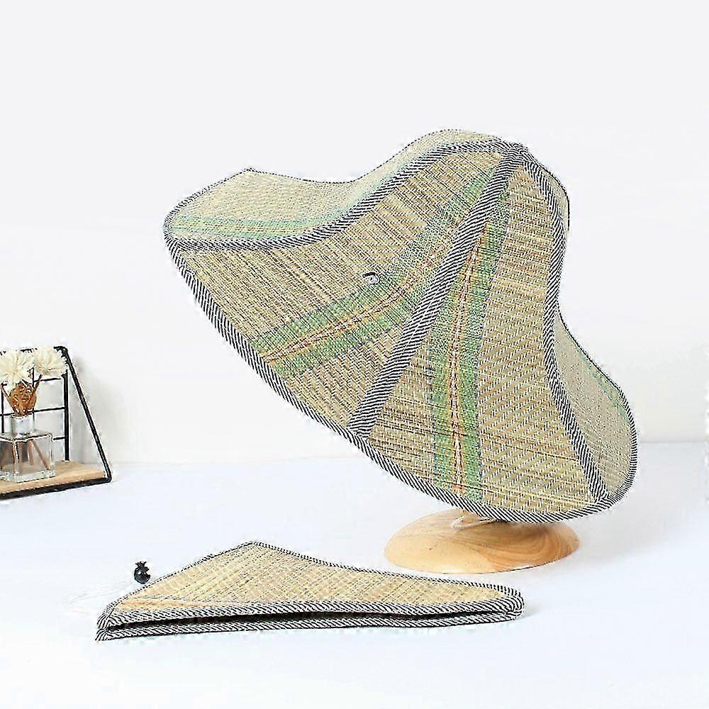 Spring Summer Foldable Anti-UV Wide Brim Sunshade Hats Beach Cap Fisherman Cap Sun Hat Straw Hatzz33