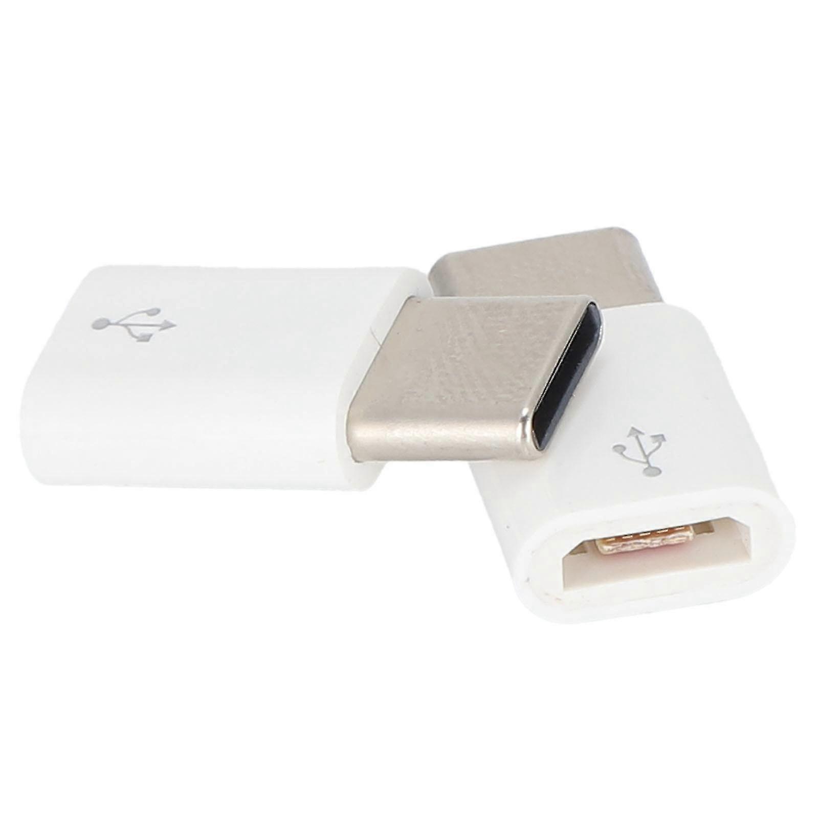 2Pcs Adapter Micro to TypeC Plug Play Great Compatibility Conversion Head for Data Transfer Charging 2025
