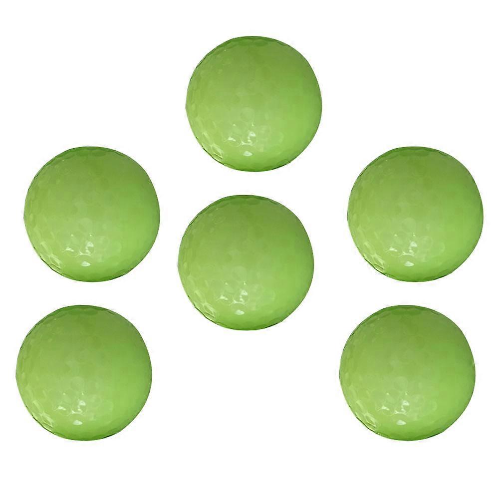 Light Green Fluorescent Balls Luminous Ball Toys for Playing 12Pcs Set