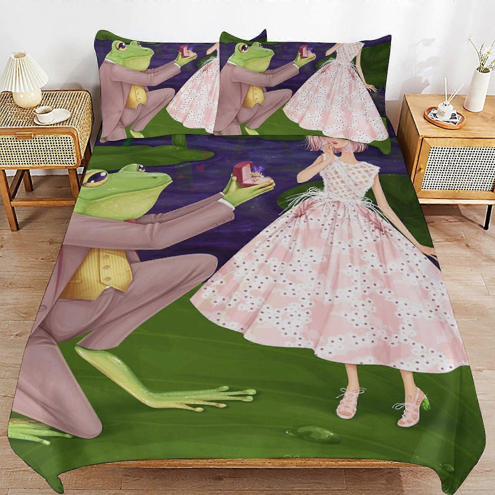 w459 Thumbelina Soft and Durable Hypoallergenic Sleep Upgrade Zipper Closure Duvet Cover Sets for Relaxation m459