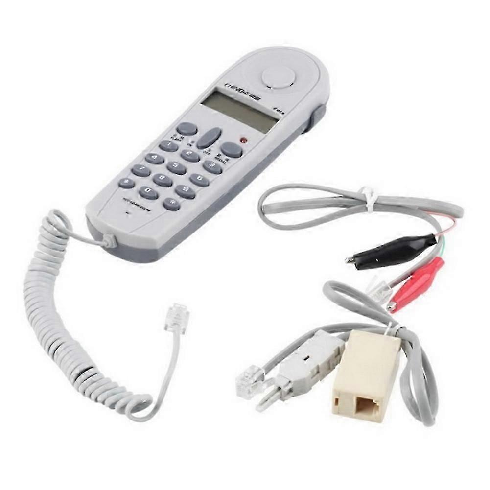 H-Telephone Phone Butt Test Tester Lineman Tool Network Cable Set Device C019 Check for Telephone Lin