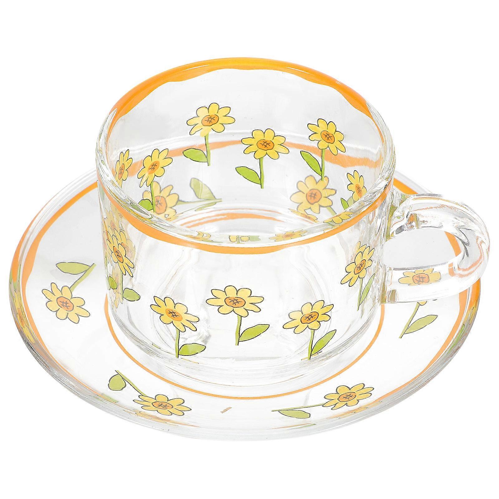 3Set Afternoon Tea Cup And Milk Cup With Saucer For Friends Restaurant Home Suitable For Daily Use With Certified