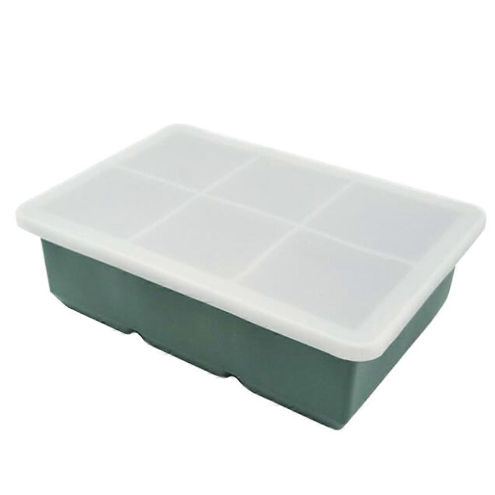 Silicone Ice Cube Mold Tray with Lid for Ice Making 2Pcs