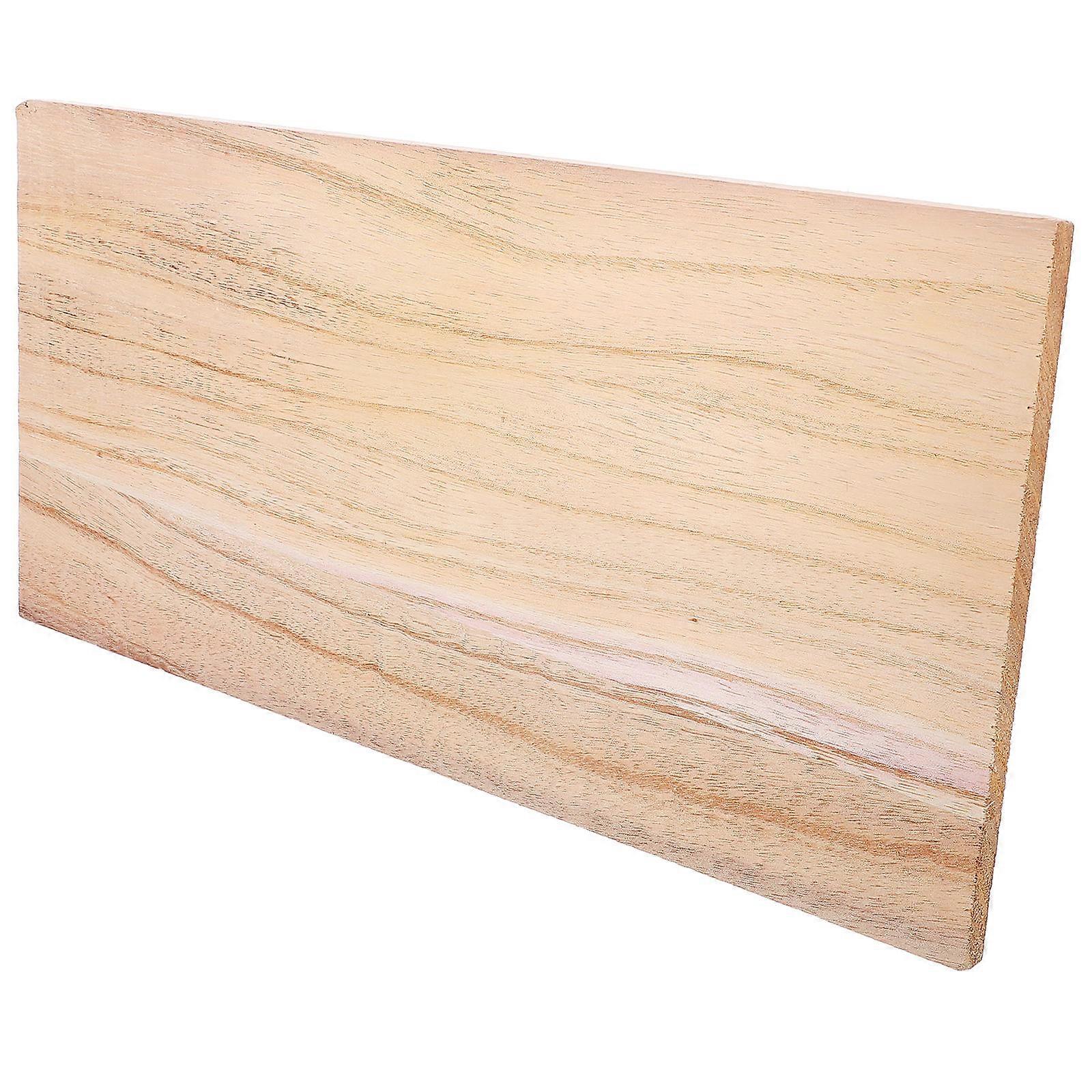 Diy Project Rectangular Wood Panel For Home Decoration Crafting Versatile Wood Material 4Pcs