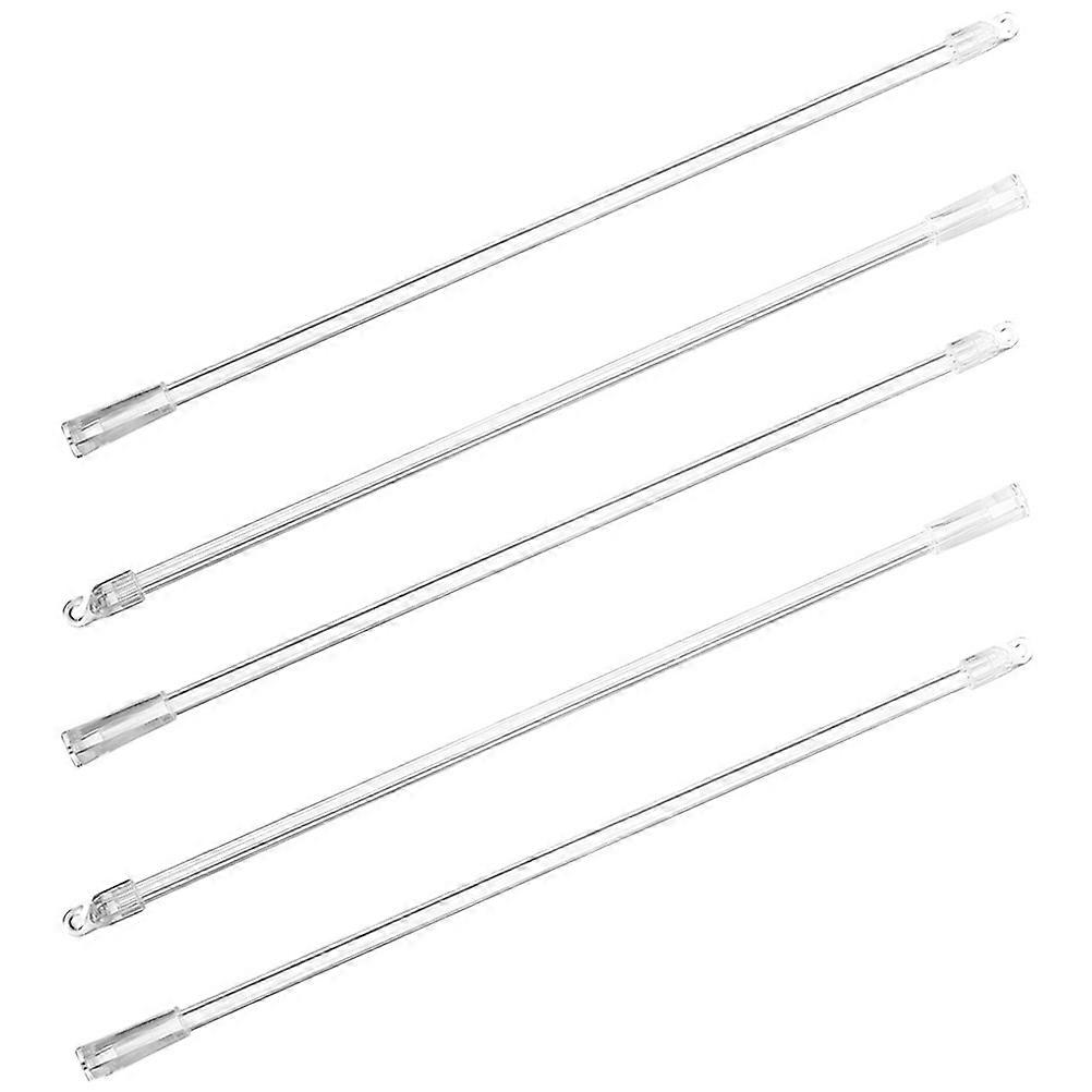 Curtain Wand Blind Rod for Vertical Blinds Replacement 5Pcs Transparent PP