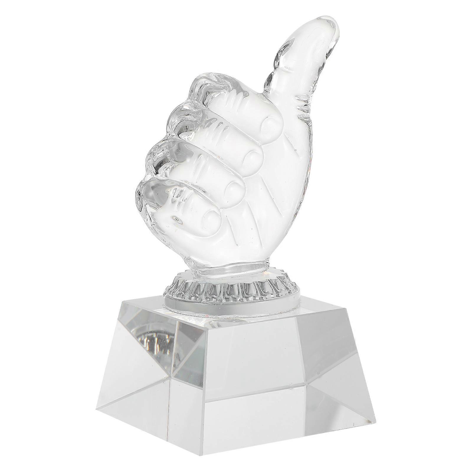 Transparent Award Trophy Delicate Prize Trophy for Decoration 5Pcs
