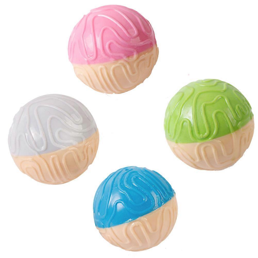 Dog Toy Interactive Chewing Sound Ball for Pet Training 4Pcs Pack