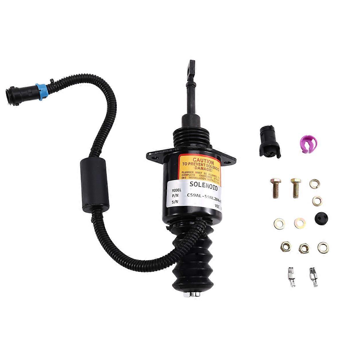 Flameout Solenoid Valve for Shantui SD Doze, Shangchai C6121