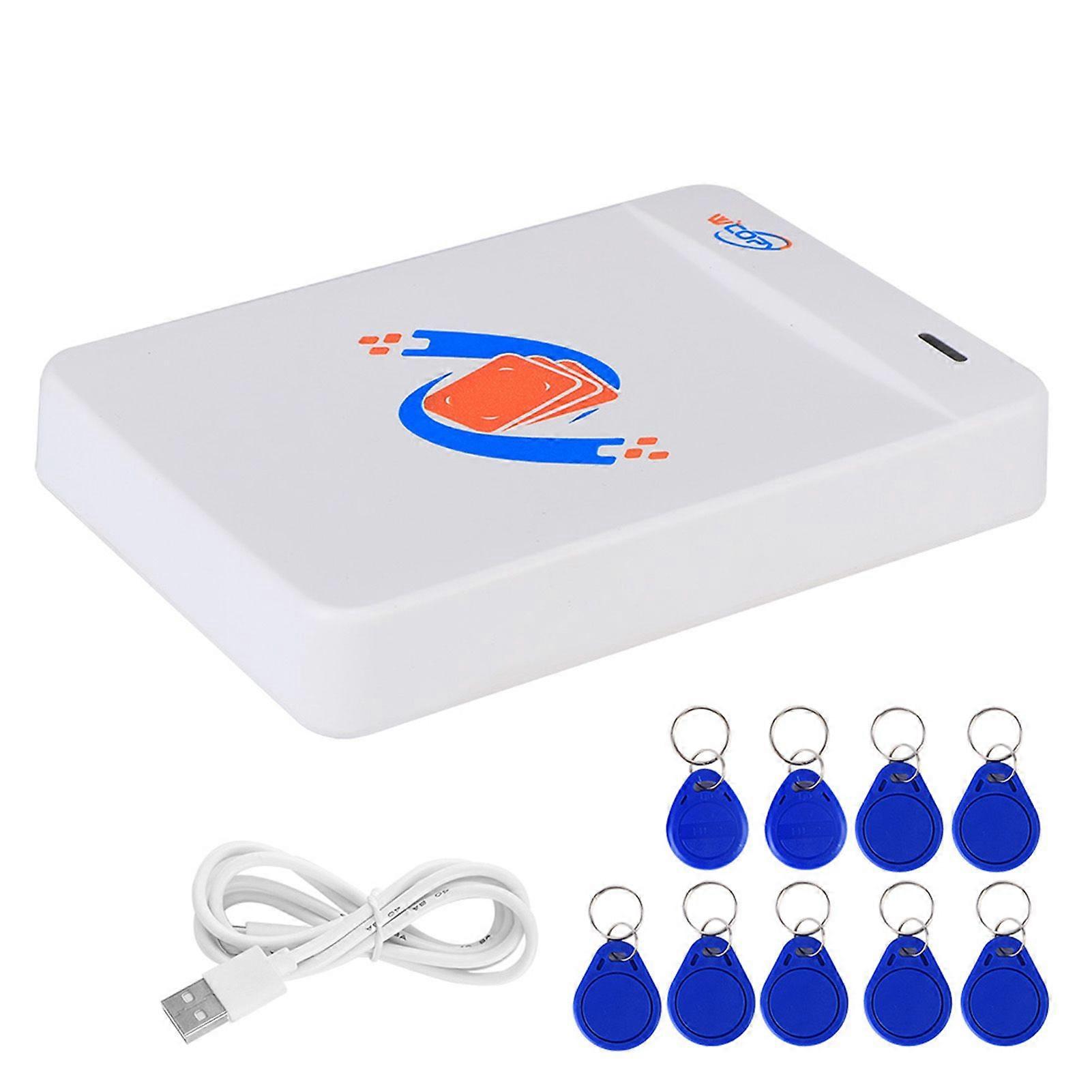 NFC Card Copier 125KHZ 13.56MHZ ID IC Card Reader Writer Encrypted Decoding TypeC Interface