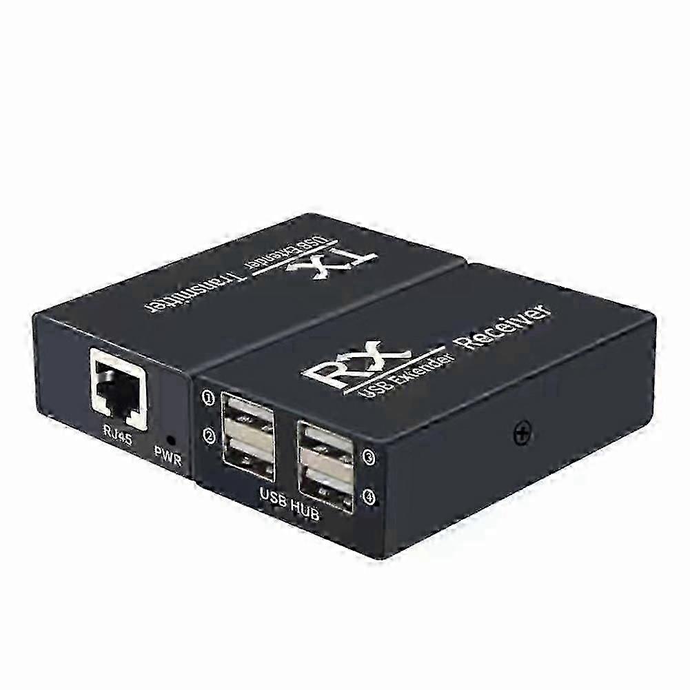 120M USB-Extender 4-Port-USB1.1-Hub-Extender über RJ45-Ethernet-USB-UTP-Verlängerungssender-Empfänger-EU-Stecker