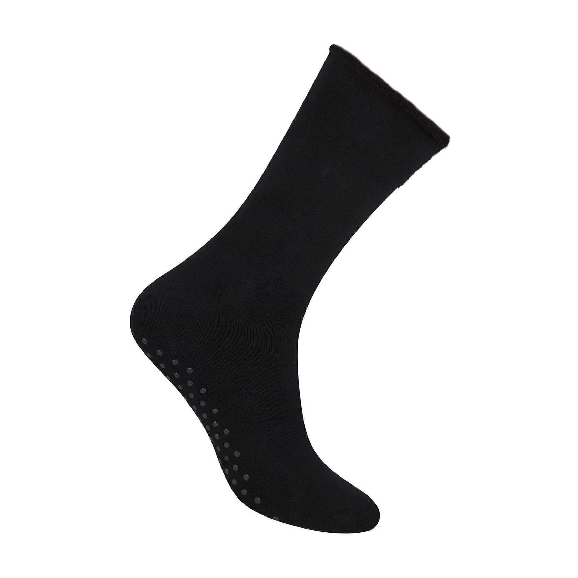 Steven - Mens Cotton Slipper Socks with Grippers
