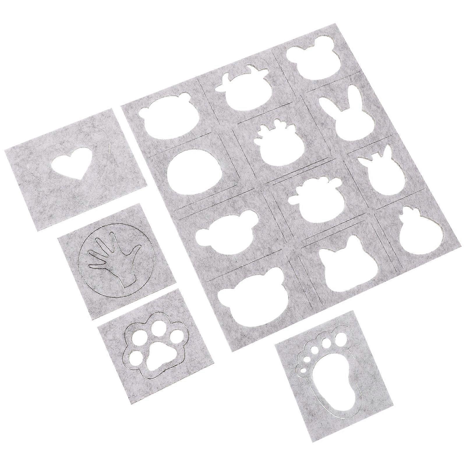 Needle Felting Applique Molds Wool Felting DIY Craft Templates 15Pcs