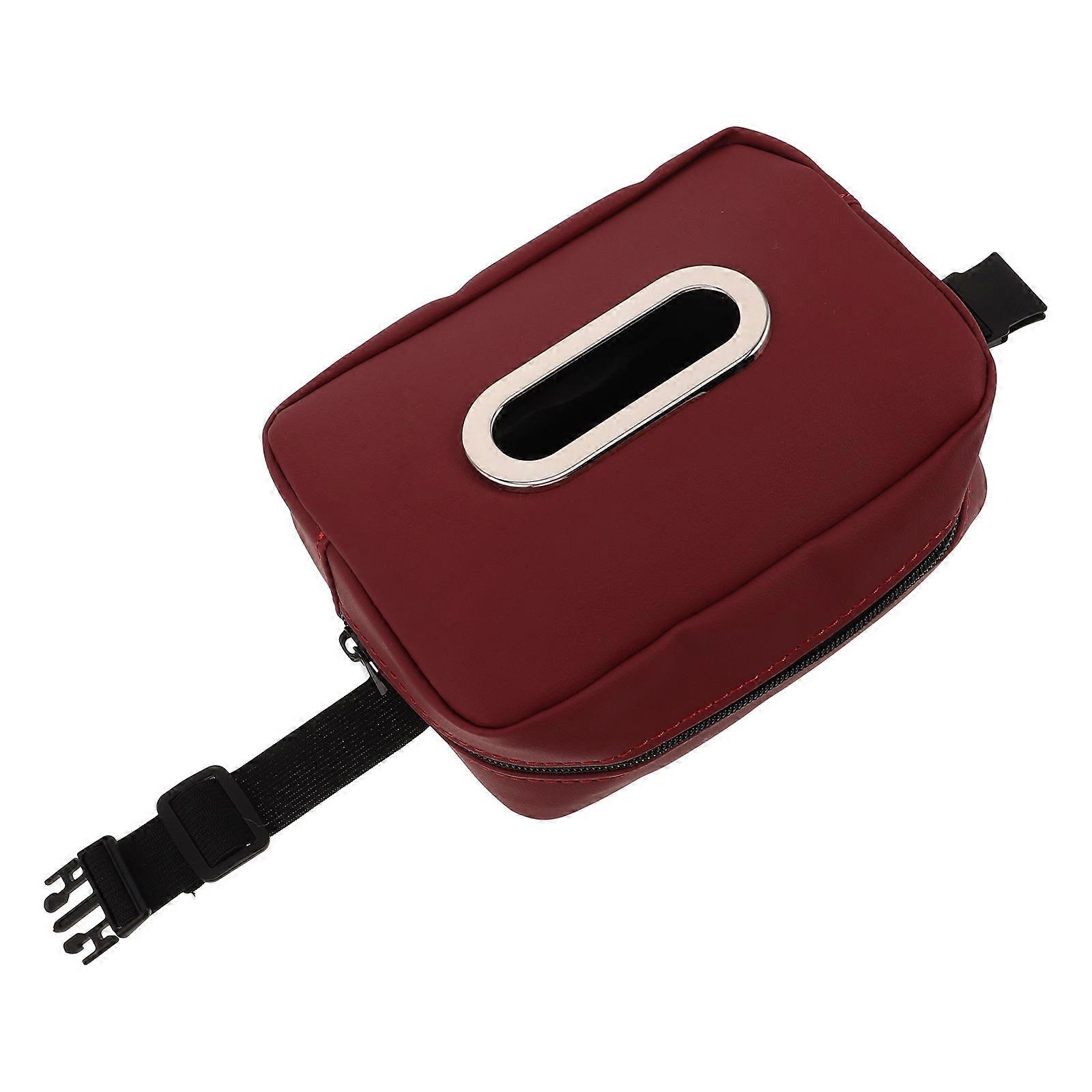 Car Tissue Holder Black 4Pcs Rectangular Napkin Box For Easy Access In Car Office And Home Use