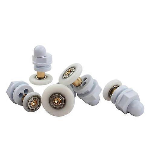 Shower Door Rollers 4 HeavyDuty Wheels For 48mm Glass Doors 19mm Size Quiet Sliding Easy Install