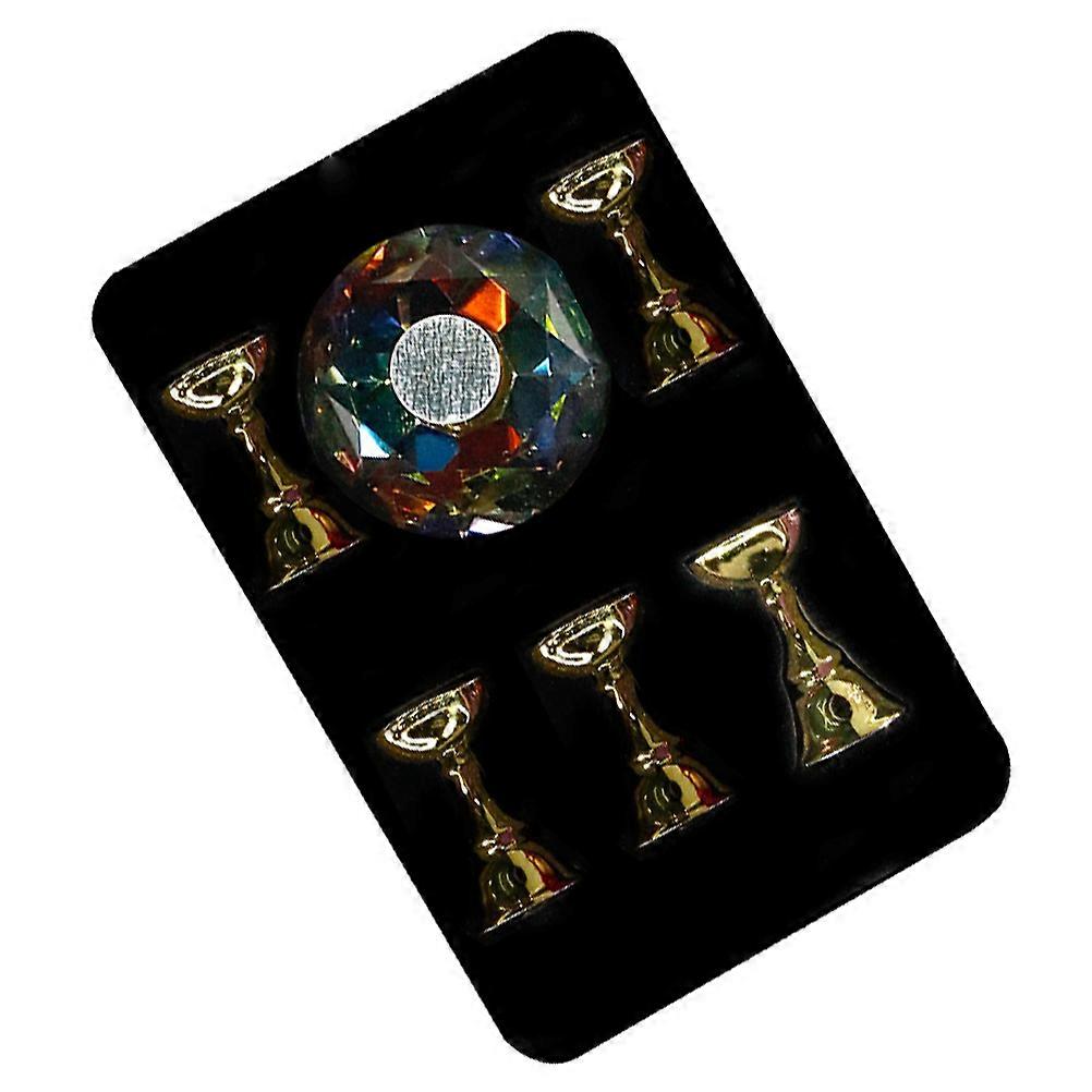 Nail Art Display Rack for Manicure Practice with in Assorted Color for Home Use Size 4.5x3cm Made of Acrylic 1 Set