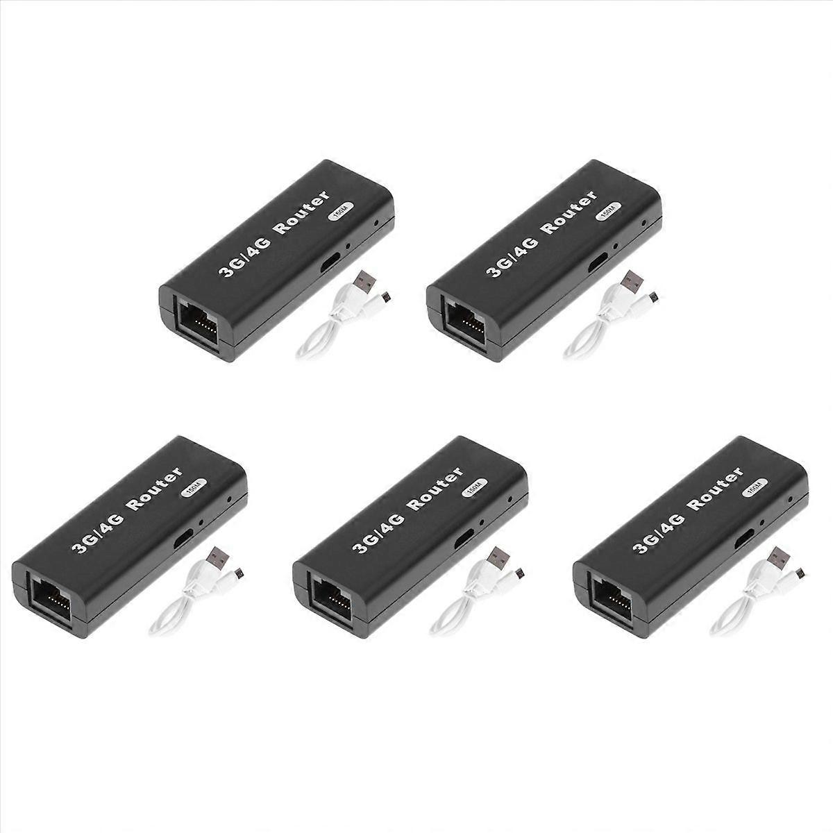 5X Mini Portable 3G/4G WiFi Wlan Hotspot WiFi Hotspot 150Mbps RJ45 USB Wireless Router with USB Cabl