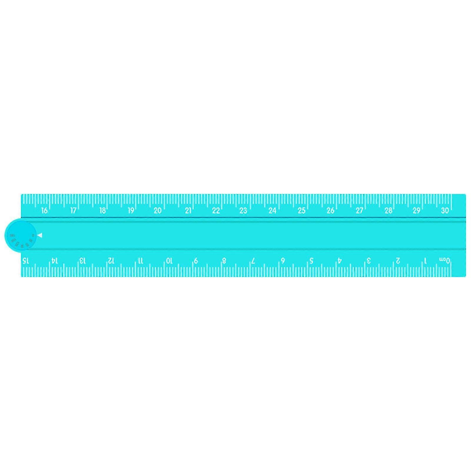 Multifunctional Aluminum Alloy Efficient Foldable Ruler for Precise Measuring in Construction and DIYer Projects Drawing Blue 26s