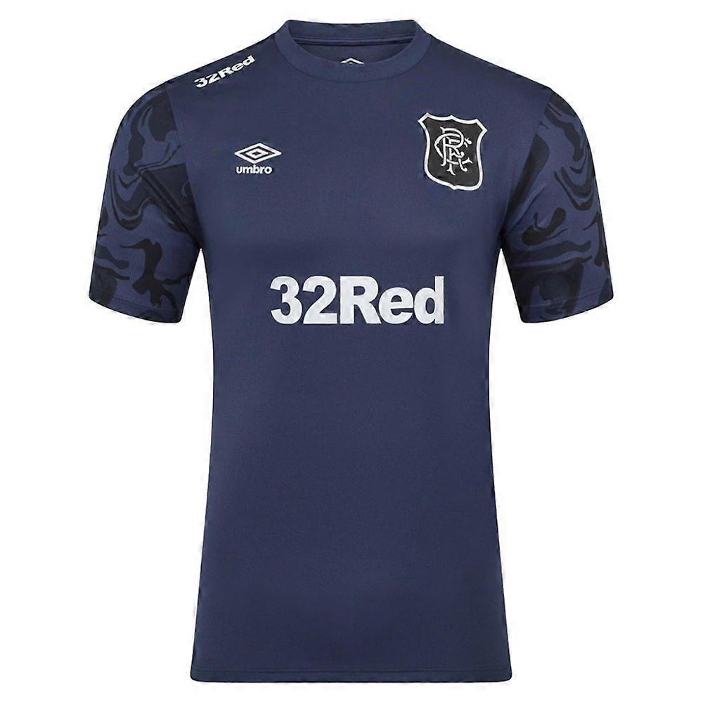 2025-2026 Rangers Third Pre Match Short Sleeve Tee (Indigo)