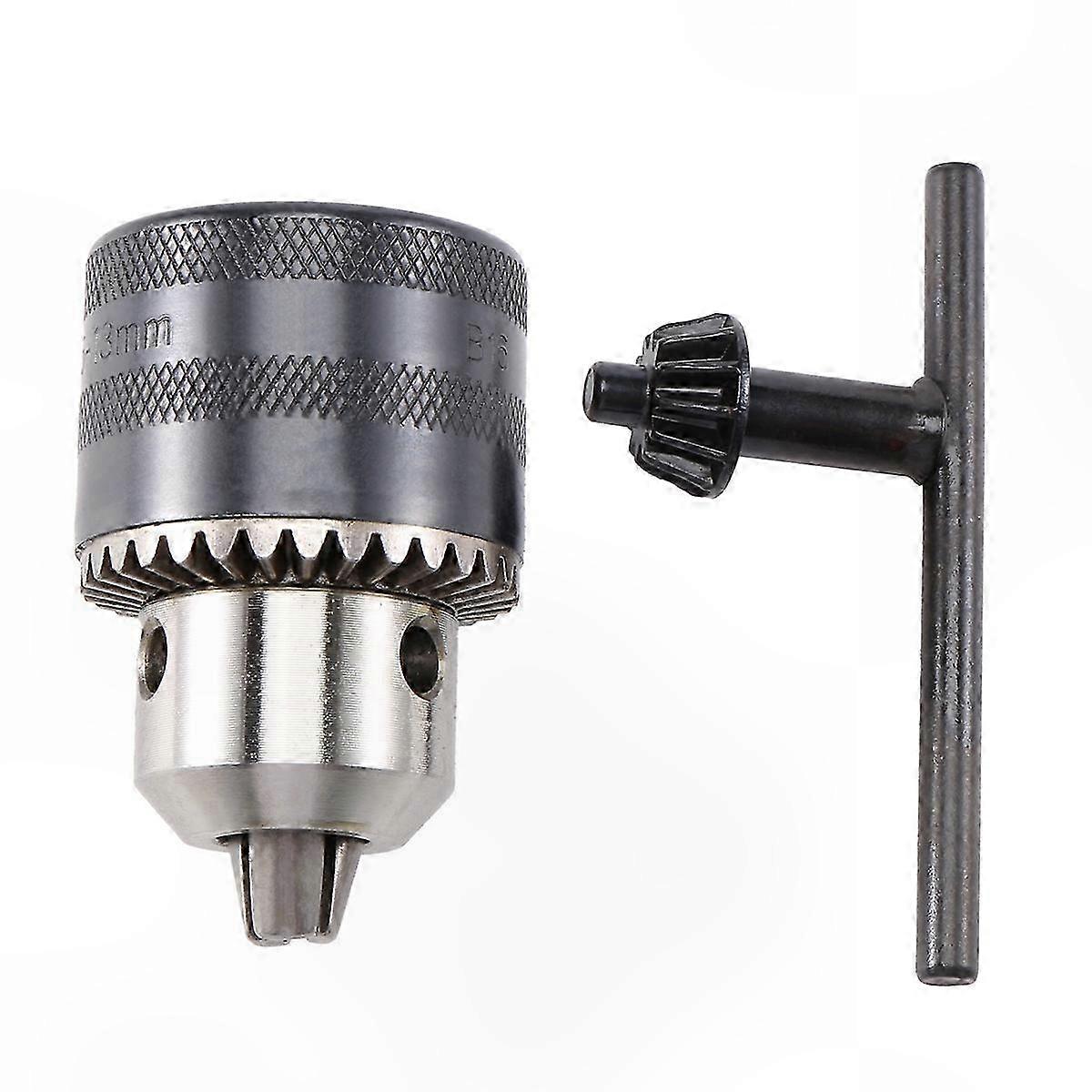 1.5-13mm Drill Chuck with B16 Tapered Bore for Key Type Applications