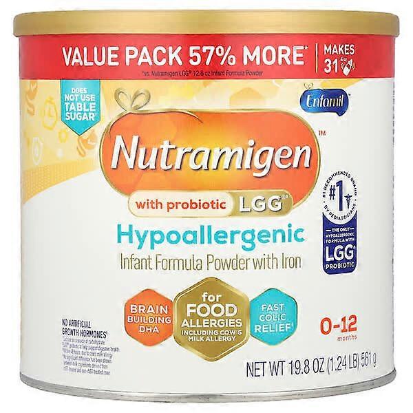 Enfamil, Nutramigen™ with Probiotic LGG®, Hypoallergenic, 0-12 Months, 19.8 oz (561 g)