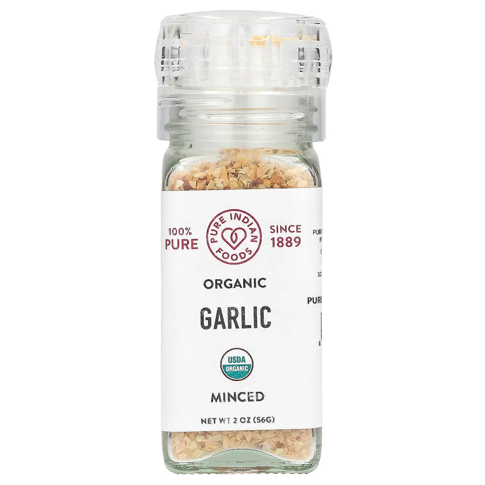 Organic Garlic, Minced, 2 oz (56 g)