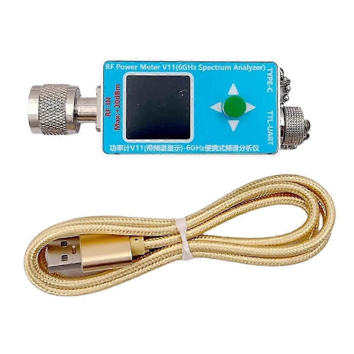 N-Type RF Power Meter V11 TYPE-C Communication Power Detector 6GHZ Spectrum Analyzer EMC Detection