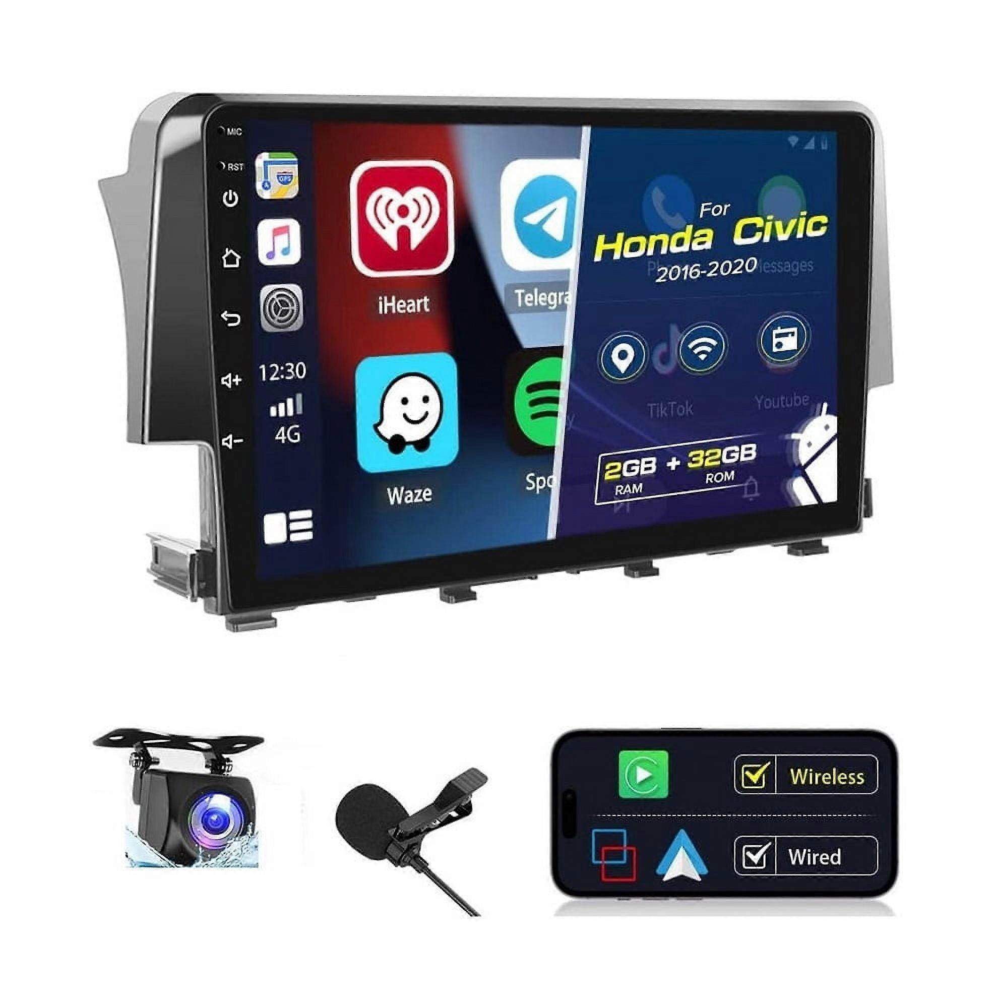 Stereo Radio for Honda civic 2016-2020 Android Carplay GPS 2+32G