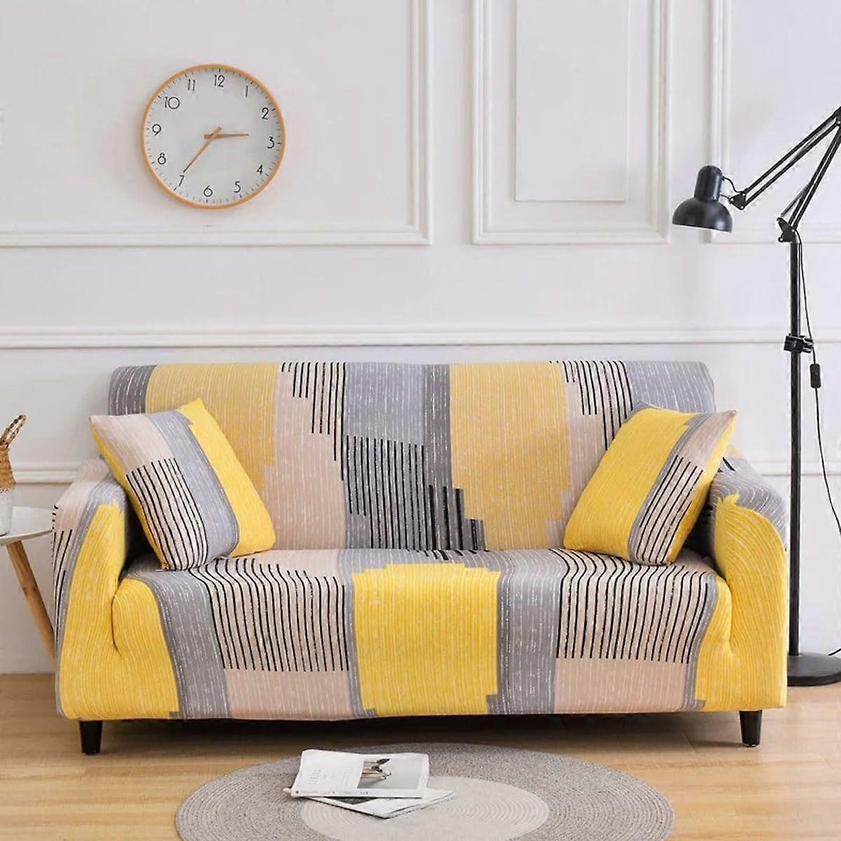 Sofa Covers  Stretch Printed Pattern Universal Slipcover For 14 Seater Sofas 2 Seater 145185 Cm Color R