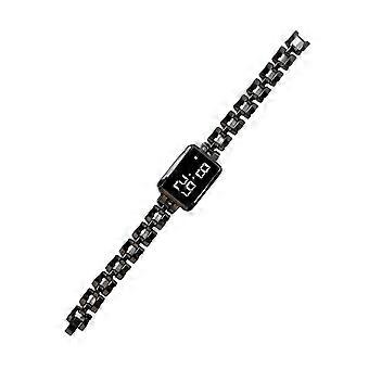 Montre à cadran carré, affichage numérique, fonctionnement tactile, boucle déployante simple, heure précise, décoration, artisanat exquis, montre numérique LED pour femme