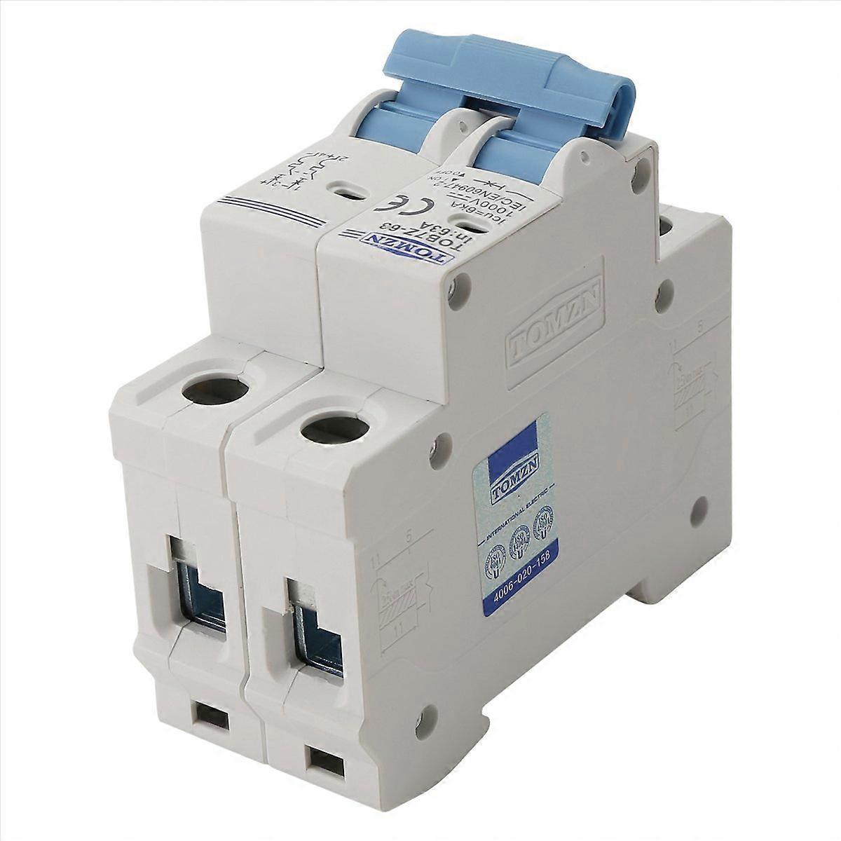 TOMZN Solar Mini Circuit Breaker DC MCB Circuit Breaker, 63A