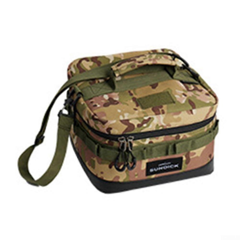 Water Resistant Picnic Bag with Thermal Insulation Jungle Pattern, Outdoor Use Insulated Lunch Carrier, Durable Design