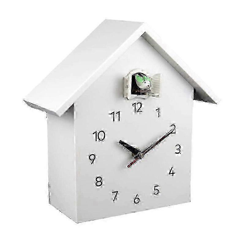 Large Cuckoo Clock,cuckoo Clock - White Birdhouse, Minimalist Modern Desig February2--