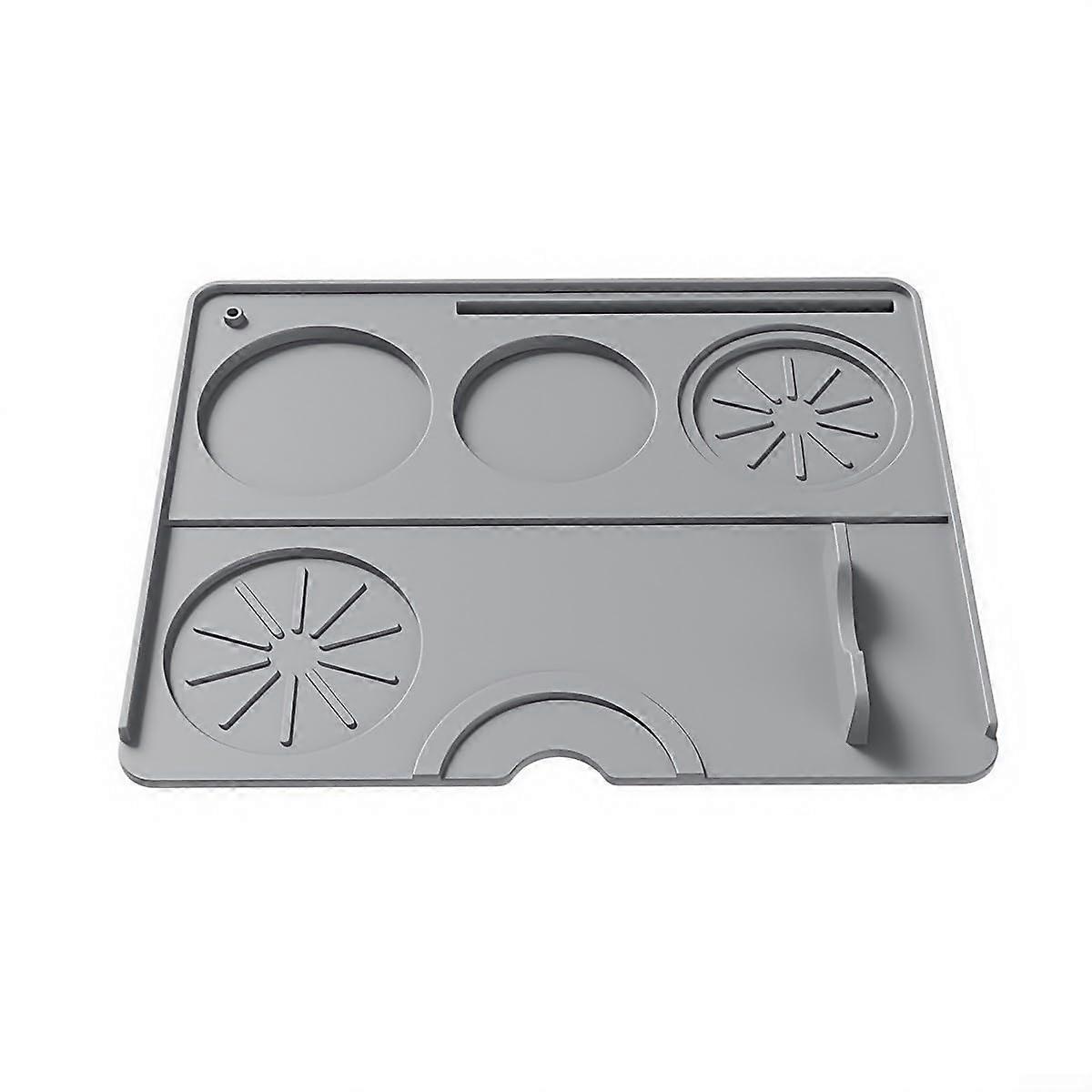 Anti Slip Espresso Tamper Mat Grey For Coffee Making And Espresso Machines
