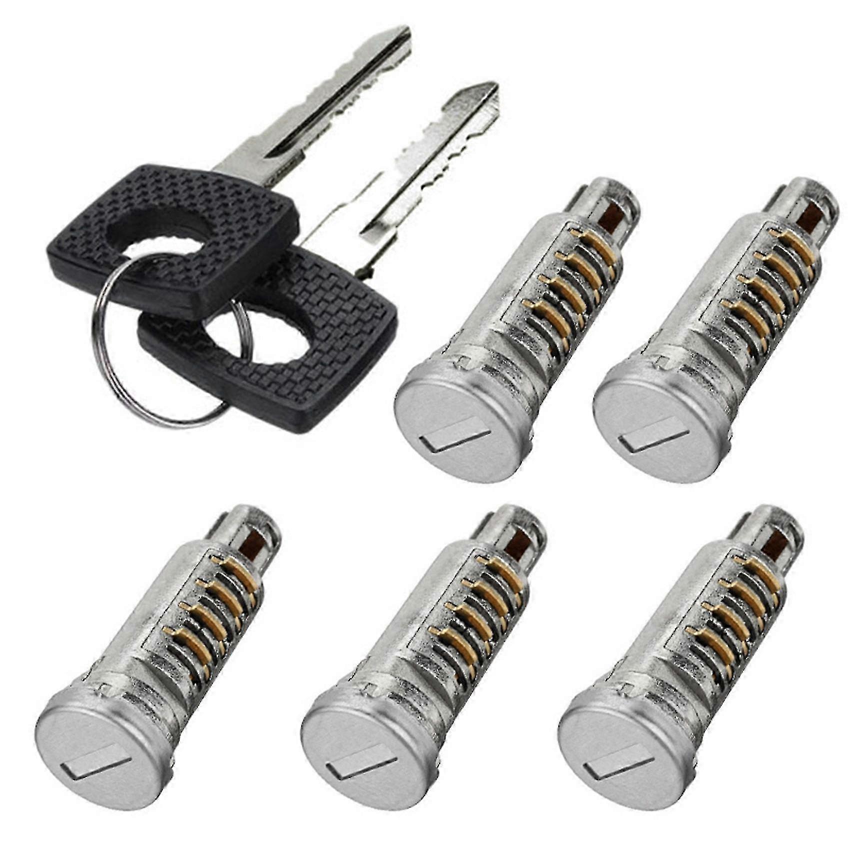 Car door lock set for Mercedes W638 - 5 barrels & 2 identical keys