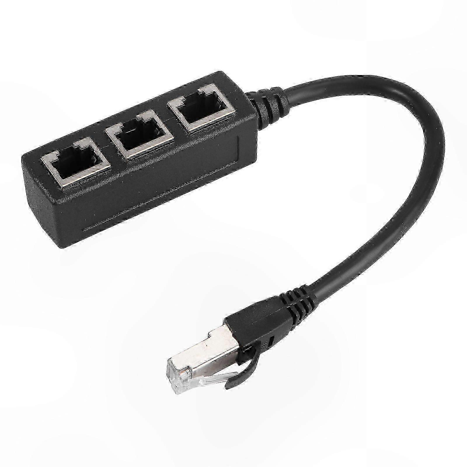 Ethernet Network Splitter for RJ45 LAN Internet Connection Cable Adapter Hwy