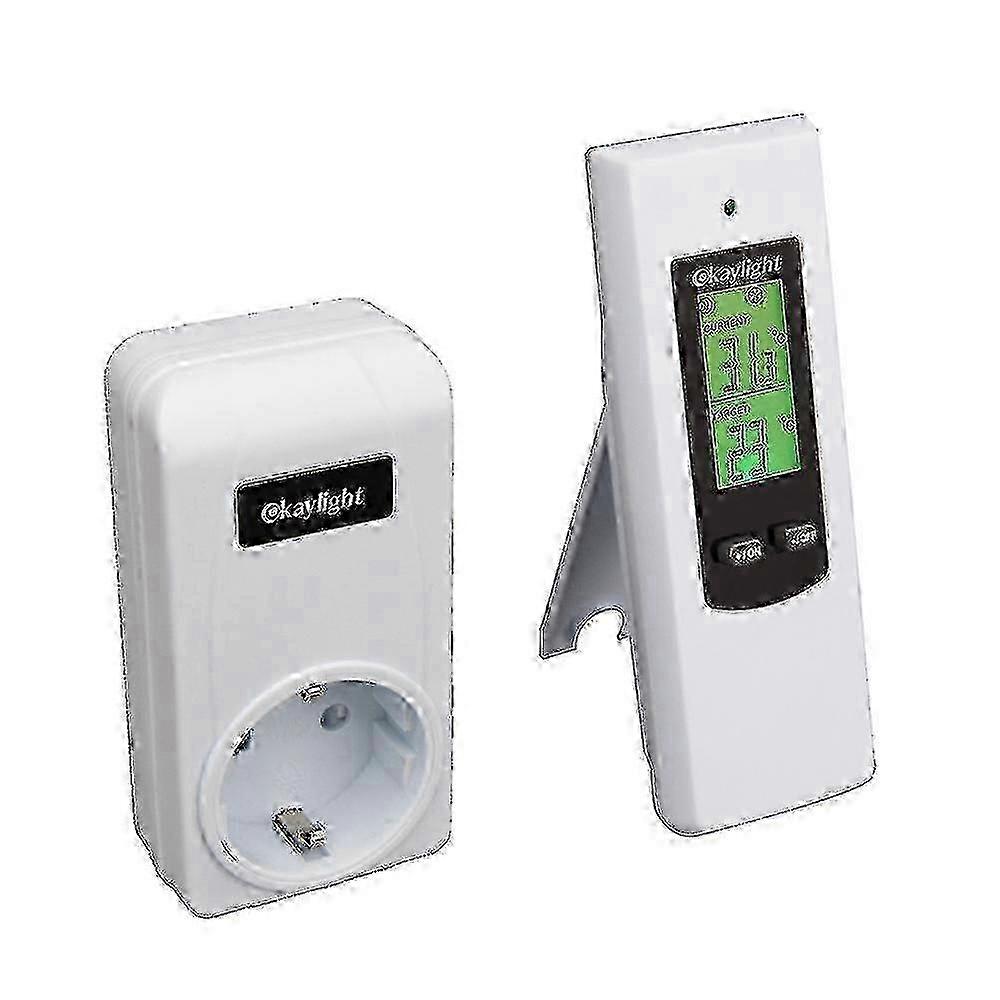 Wireless Room Thermostat Socket with Remote Control for Electric Radiator and Mobile Air Conditioner