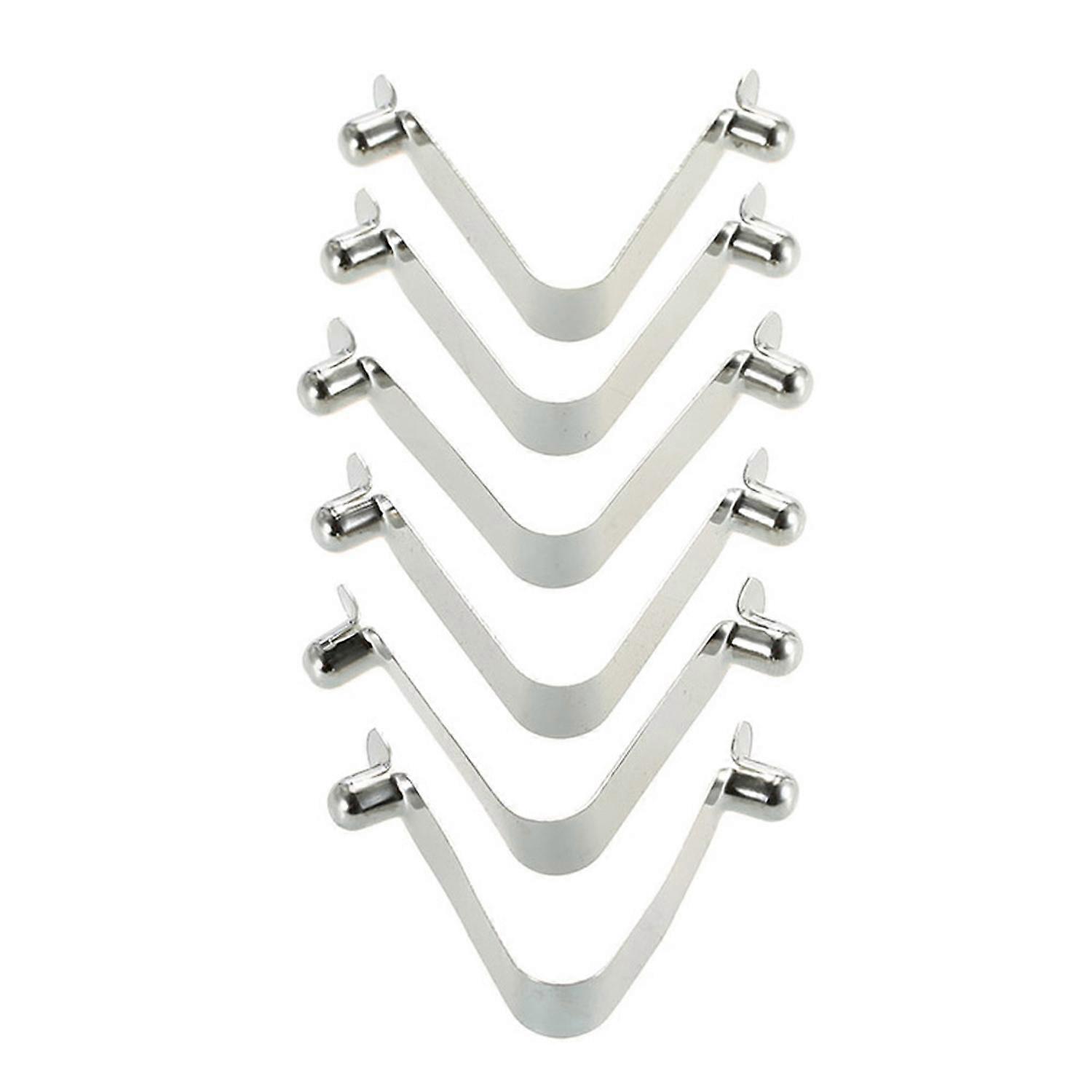 6pcs Kayak Paddle Spring Clips Tent Pole Clips Push Button Spring Snap Clip Locking Tube Pin