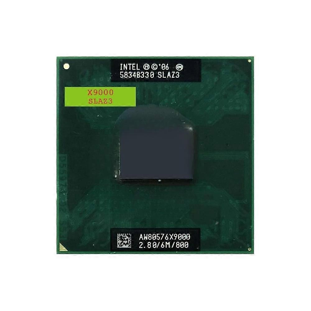 Core 2 Extreme X9000 CPU - Socket PGA478 2 Cores 2 Threads 2.80GHz 6MB L2 Cache 44W TDP.