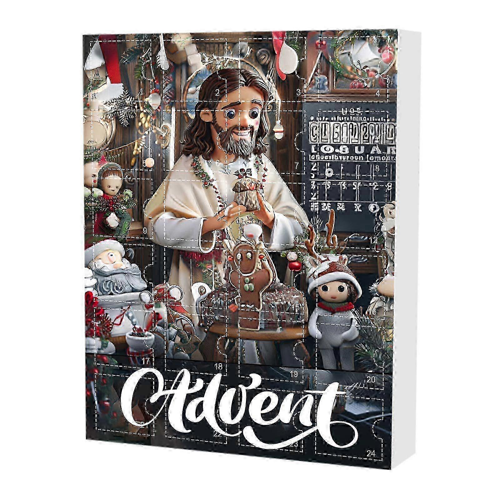 Christmas blind box calendar for 24 day countdown with pendant variety