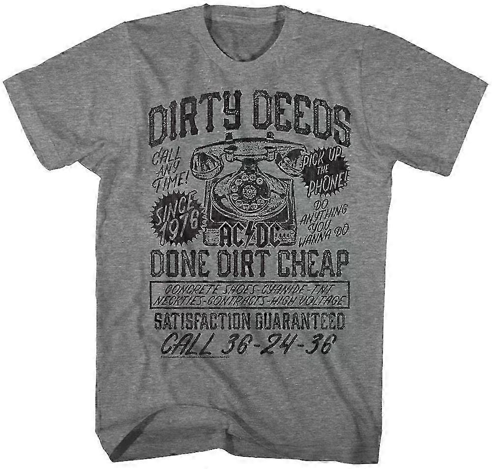 Camiseta Dirty Deeds de AC/DC Rockinstone